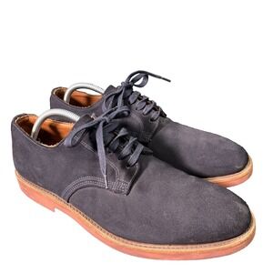 Walk Over Mens Navy Blue Suede Derby Shoes Sz 10 Vibram Sole Lightweight Walking